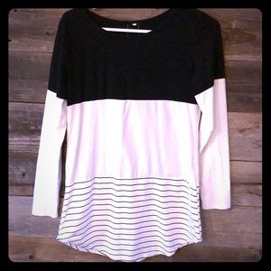 Long sleeve long shirt.